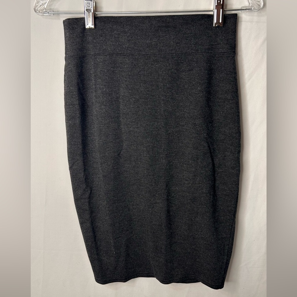 Elegant Charcoal Gray Women's Pencils Skirt Size M